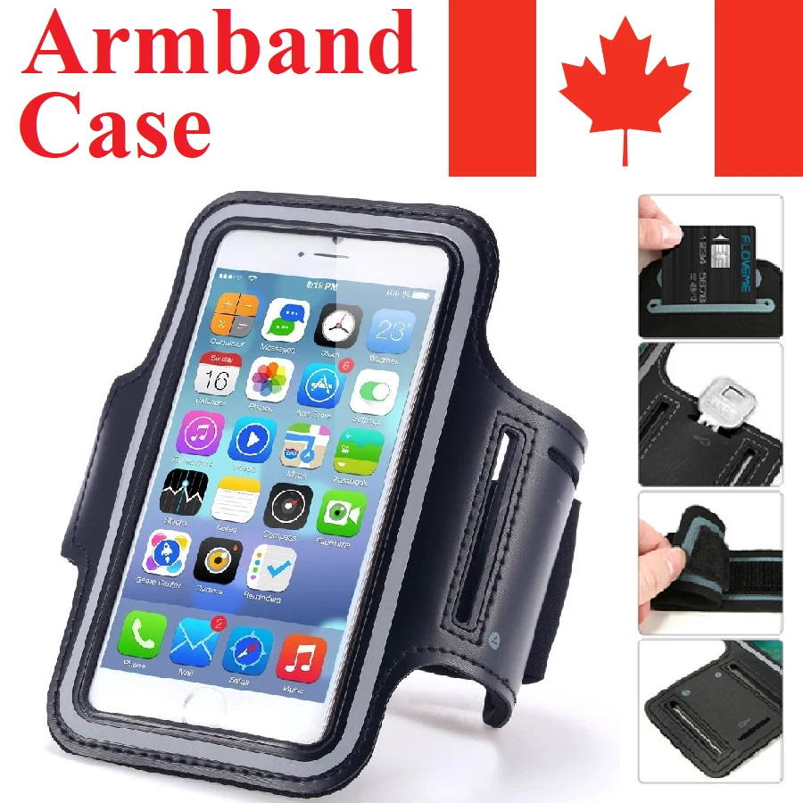 Funda con soporte para teléfono con banda para brazo para correr gimnasio correr para iPhone SE 7 8 XR 11 12 13 14 Foto 1 de 4