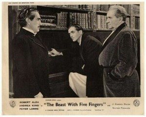 The Beast With Five Fingers Original Lobby Card Charles Dingle  J. Carrol Naish 