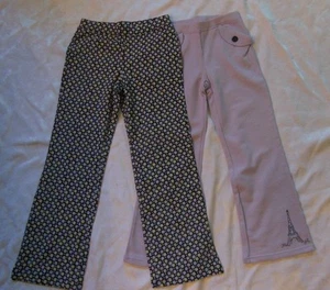 Gymboree PETITE MADEMOISELLE Lavender Eifel Tower or Dot Knit Pants NWT 7 8 - Picture 1 of 4