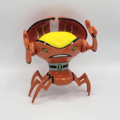 BRAINSTORM DELUXE BEN 10 ALIEN FORCE BANDAI 2009 MISSING LEG YELLOW BRAIN - Image 1 of 4