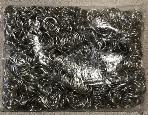 Lot 1000 pc 3/4" Bulk Steel Split Rings - Gift Craft Key Rings - Picture 1 of 3