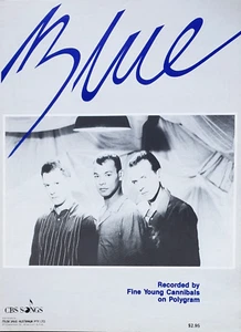 Fine Young Cannibals - Blue 1985 Original Australian Sheet Music - Picture 1 of 1