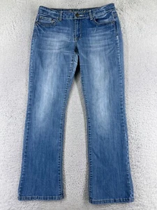 Cherokee Pants Womens 12 Blue Denim Jeans Bootcut Low Rise Cotton 29x30 - Picture 1 of 16