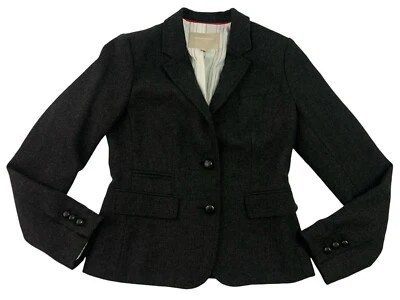 Blazer Banana Republic para mujer talla 4 mezcla de lana chaqueta forrada con 2 botones Foto 1 de 4