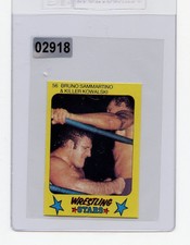 #02918 BRUNO SAMMARTINO & KILLER KOWALSKI 1986 Monty WWF Wrestling Stars Card