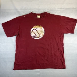 VTG Y2K Akademiks Graphic T Shirt Mens XXL Red 0006 Mission Military Streetwear - Picture 1 of 9