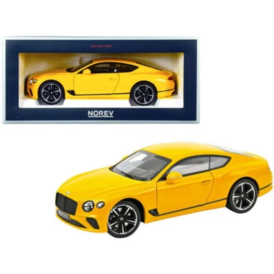 BENTLEY CONTINENTAL GT 2018 MONACO GIALLO NOREV 182786 1:18 METALLO - Immagine 1 di 4