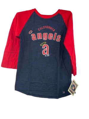 Camiseta Majestic Youth Los Angeles Angels of Anaheim Raglán Real - MEDIANA 10/12 Foto 1 de 4