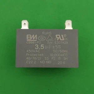 1pc Mini Split Capacitor 3.5uF 3.5 mfd 450V AC 4-Terminal CBB61 for Fan Motor - Picture 1 of 4