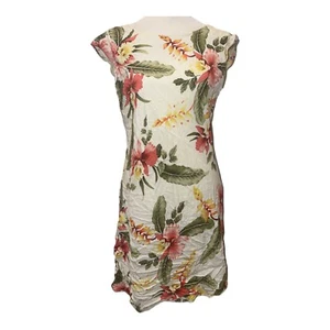 TWO PALMS Hawaiian Dress Size Small Summer Spring Rayon - Picture 1 of 11