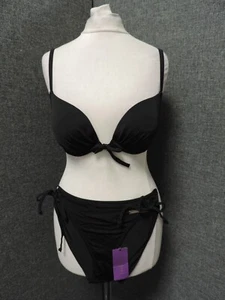 Lascana Push Up Bikini Black Uk 10/10B LN041 KK 14 - Picture 1 of 5