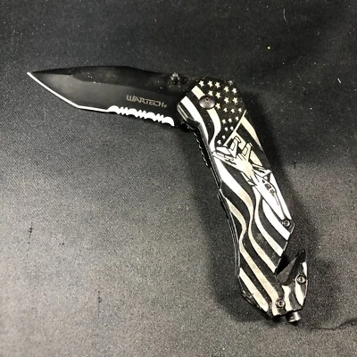 Bolsillo de acero inoxidable plegable abierto de rescate Wartech Foto 1 de 3