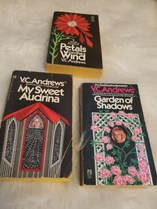 VC ANDREWS Petals on the wind, My sweet Audrina, Gardens of shadows paperback - Picture 1 of 1