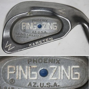 Ping Zing Pitching Wedge PW Blue Dot Karsten KT-M Stiff Steel Mens 36" Right RH - Picture 1 of 7