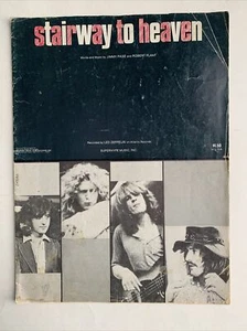 Led Zeppelin Sheet Music Stairway to Heaven Words & Music 1972 - Picture 1 of 3