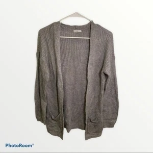 Jacqueline de Yong Womens Size Small Los Angeles Long Sleeve Cardigan Light Gray - Picture 1 of 15