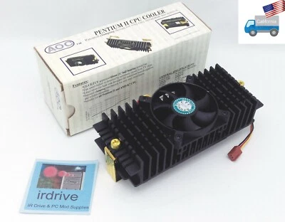 NEW Slot 1 Intel Pentium II PC CPU Cooler w/ Heatsink Ball Bearing 3-pin Fan  - Image 1 of 4