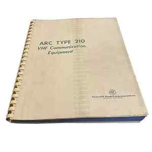 ARC Type 210 VHF Communication Equipment Manual. Aviation Aircraft Radio Corp.