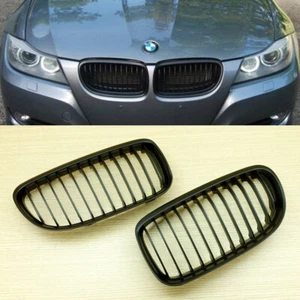 Rejilla delantera negra mate BMW E90 E91 LCI 325i 328i 335i 4 puertas 5 puertas - Imagen 1 de 4