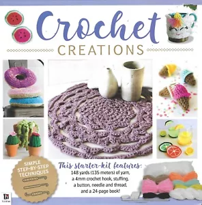 Creazioni all'uncinetto ~ Hinkler Books - Starter Kit per imparare ad lavorare all'uncinetto con filato - Foto 1 di 2