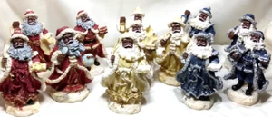 African American Santa Claus 5 inch Figurines (Set of 12) - Picture 1 of 7