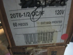 12 Stab lock base 20T61/2/DC-130 PHILIPS 20T6-1/2DC FROSTED TUBE EXIT BULBS - Picture 1 of 7