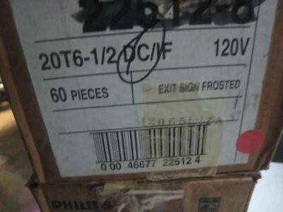 12  Stab lock base 20T61/2/DC-130 PHILIPS 20T6-1/2DC FROSTED  TUBE EXIT BULBS - Image 1 of 4