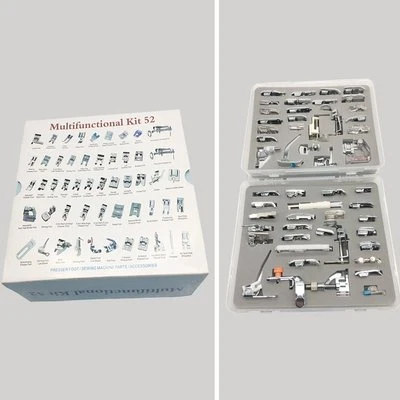 52 PCS Domestic Sewing Machine Foot Presser Feet Set For Singer Brother Janome - Image 1 of 4