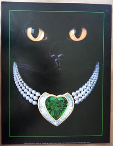 ORIGINAL ATHENA PRINT DIAMONDS ARE A CATS BEST FRIEND by Andrew Farley 1987 - Imagen 1 de 1