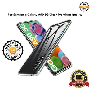 Clear Case For Samsung Galaxy A90 5G Soft TPU Silicone Gel Slim Back Cover - Picture 1 of 12