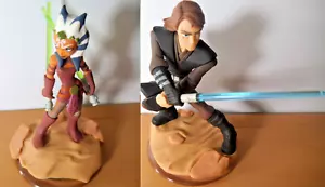 Figuras Anakin Skywalker + Ahsoka Tano Disney Infinity 3.0 Star Wars Clone Wars - Imagen 1 de 2