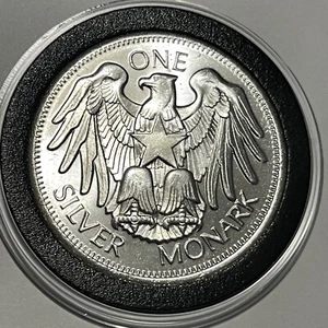 Monark Silver American Eagle Vintage Coin 1 Troy Oz .999 Fine Coin Round Medal - Picture 1 of 18