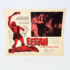 Tarjeta de vestíbulo de película coleccionable 1962 Eegah el nombre escrito en sangre No.7 - Imagen 1 de 4