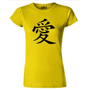 Camiseta de caligrafía de amor chino para mujer - Imagen 1 de 3