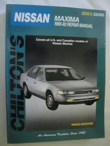 Chilton's Reparaturanleitungen: Nissan Maxima, 1985-92 (8261) 52450 - Bild 1 von 2
