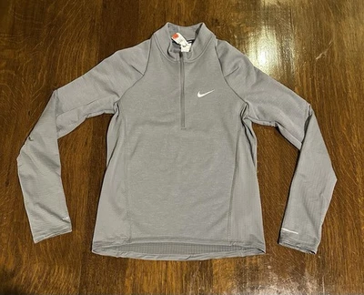 Nike Therma-Fit 1/2 Zip Running Pullover Women’s Small Gray Long Sleeve NWT - Image 1 of 4