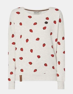 NAKETANO Women’s Strawberry Crew Neck SWEATSHIRT “A gift can be a curse” Large - Picture 1 of 15