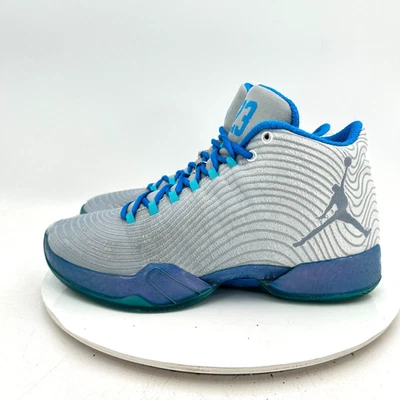 耐克 Air Jordan 29 XX9 Playoff Home 男式 10 码 749143-104 白色灰色蓝色鞋 — 第 1/4 张图片