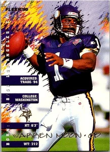 1995 Fleer Shell FACT #83 Warren Moon Football card 7h - Picture 1 of 2