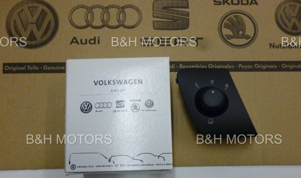 NEW GENUINE SEAT IBIZA 2015 - 2017 MIRROR ADJUSTMENT SWITCH 6J2959565D WHI - Image 1 of 4