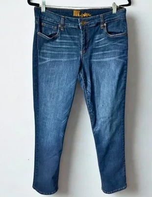 KUT from the Kloth Womens Mia Toothpick Skinny Jeans Size 10 Medium Wash Stretch - Image 1 of 4