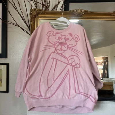 Sudadera pulóver rosa para mujer Pink Panther talla XL Foto 1 de 4