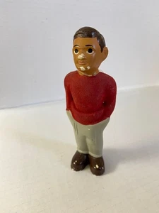 1950's Bud Plone Jest Art Originals Chalkware College Figurine Red Flocked Shirt - Picture 1 of 5