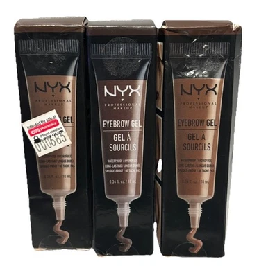 2 Pack NYX Professional Makeup Eyebrow Gel, 2x Chocolate EBG02 & Espresso EBG04 - Image 1 of 4