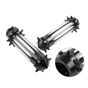 Spikes 1'' Motorrad Handgriffe Lenker für Harley Touring Dyna Softail I - Picture 1 of 7