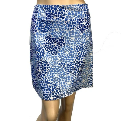 Falda Jude Connally Mujer Talla M Mediana Azul Blanco Elastizada Nylon Spandex EE. UU. Foto 1 de 4