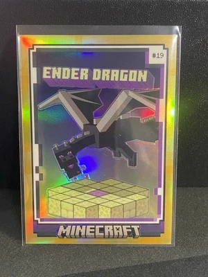 2024 Panini Minecraft Ender Dragon #19 Gold /49 Prizm Optichrome - Image 1 of 2