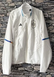 Adidas Spain National Team 2022 World Cup Anthem Jacket White Men's Size Large - Picture 1 of 16