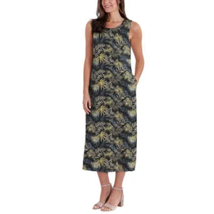 Briggs Vestito Donna Misto Lino, Nero () - Foto 1 di 5