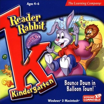 Reader Rabbit Kindergarten Bounce Down Balloon Town Ages 4-6 New Sealed - Image 1 of 4